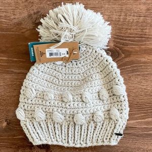 Silver beanie with Pom Pom